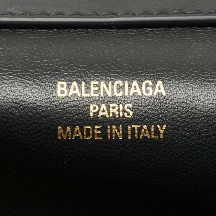Pre Owned Balenciaga Black Leather Medium Rodeo Top Handle Bag
