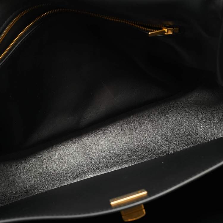 Pre Owned Balenciaga Black Leather Medium Rodeo Top Handle Bag