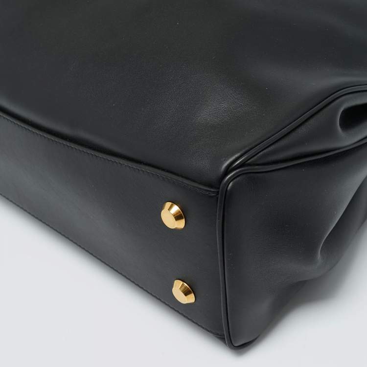Pre Owned Balenciaga Black Leather Medium Rodeo Top Handle Bag