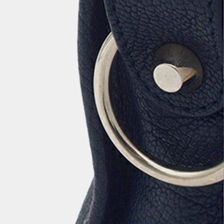 Pre Owned Balenciaga Navy Blue Mini Chevre Motocross Classic Metallic Edge City Satchel