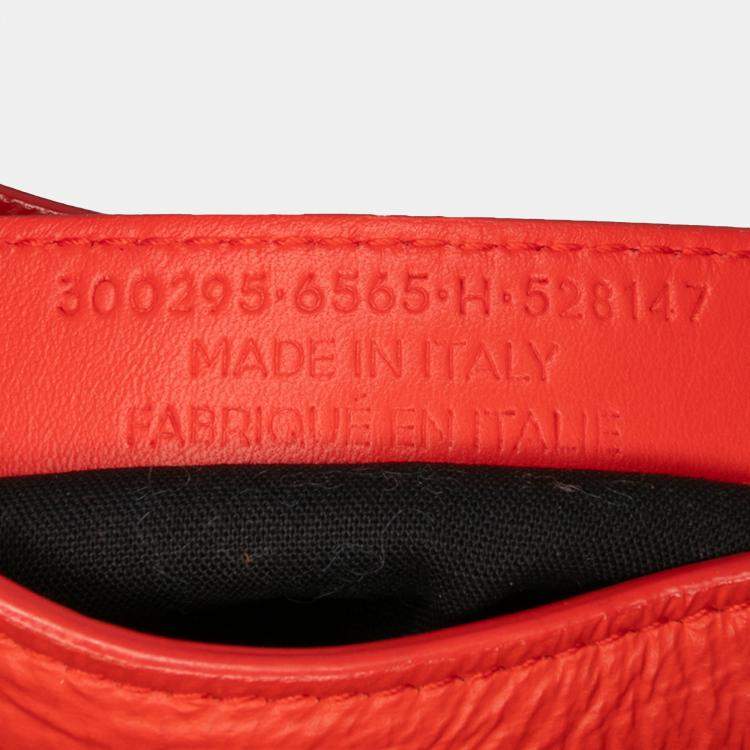 Pre Owned Balenciaga Red Mini Matte Goatskin Motocross Rubber Covered Classic City Satchel