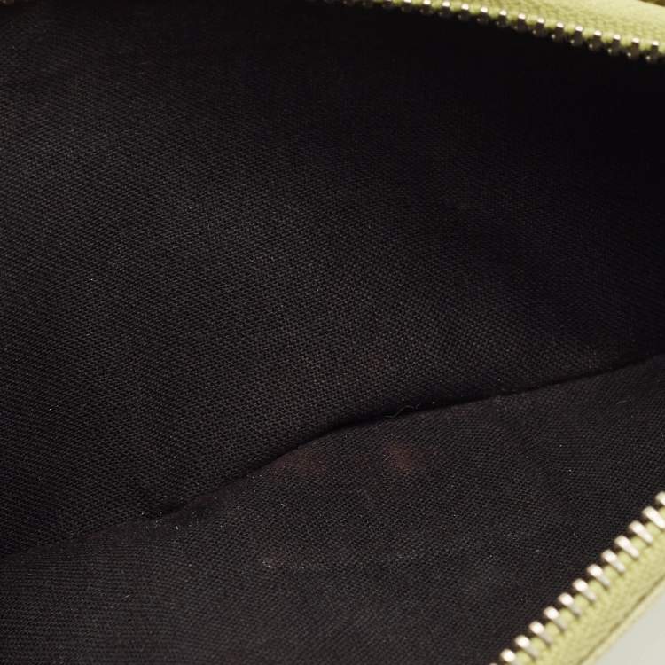 Pre Owned Balenciaga Light Green Leather RH Classic Money Continental Wallet