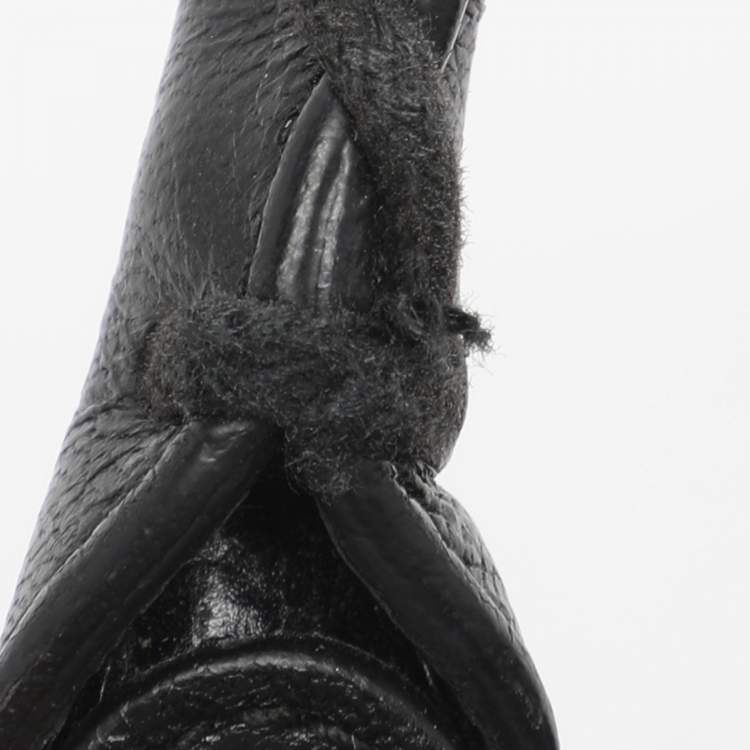 Pre Owned Balenciaga Black Leather Mini Metallic Edge Classic City Bag