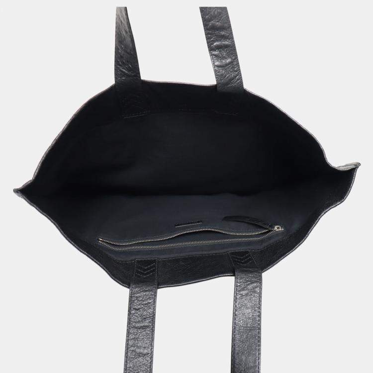 Pre Owned I Love Techno Leather Tote Bag