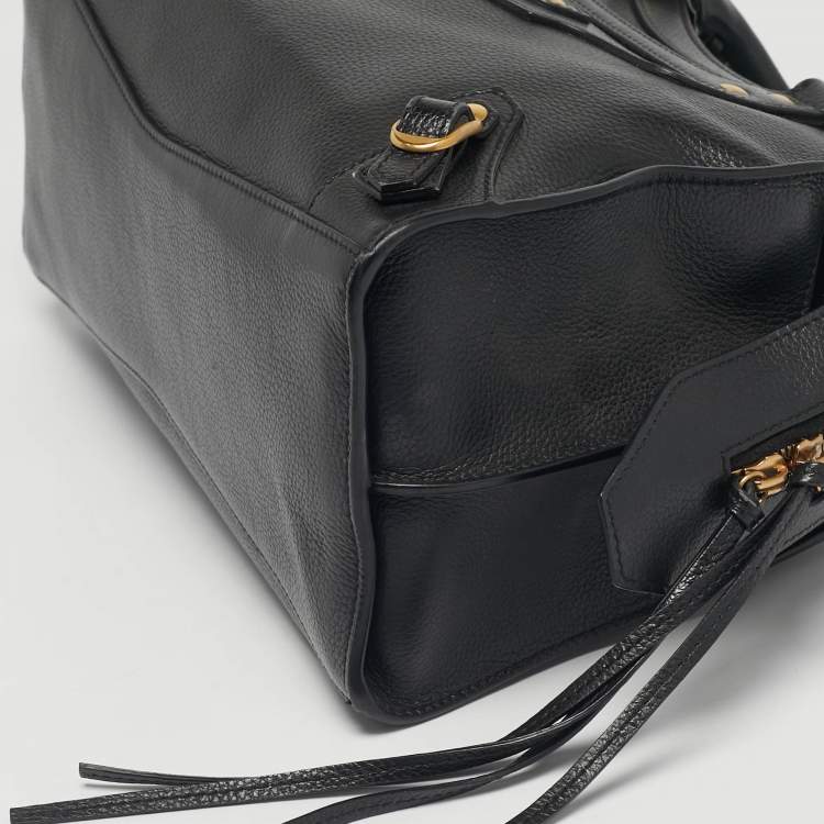 Pre Owned Balenciaga Black Leather Small Neo Classic Tote