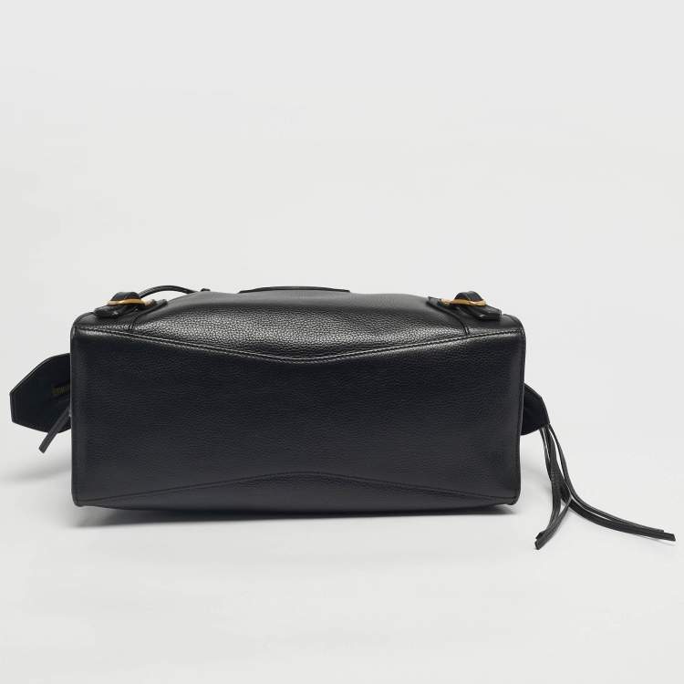 Pre Owned Balenciaga Black Leather Small Neo Classic Tote