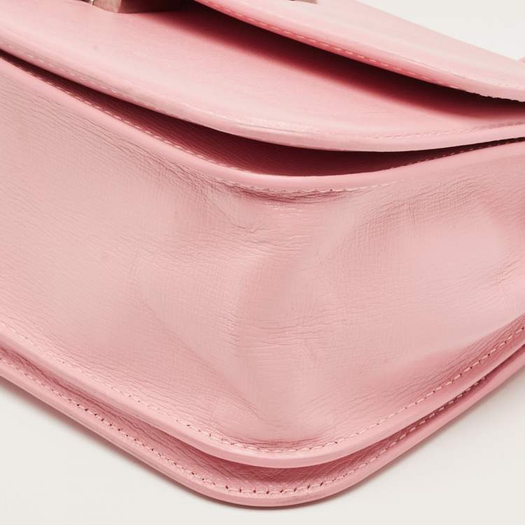 Pre Owned Balenciaga Pink Leather Small Gossip Shoulder Bag