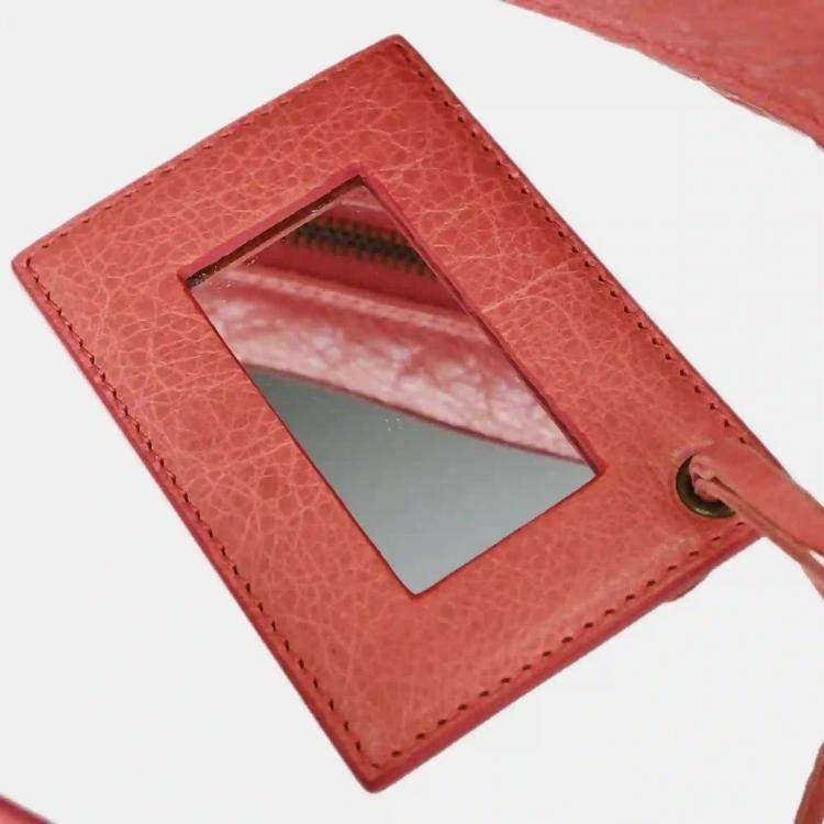 Pre Owned Balenciaga Pink Leather The Getaway Handbag