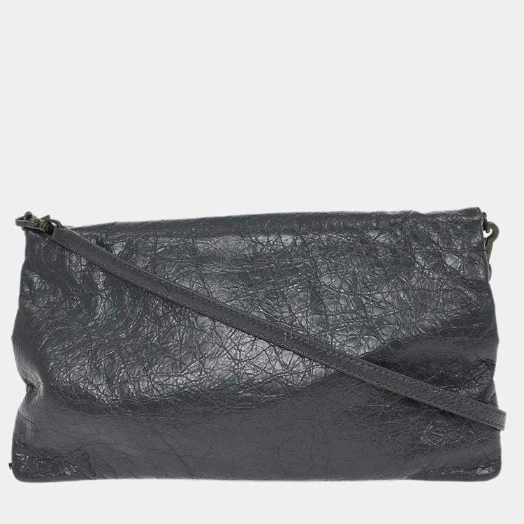 Pre Owned Balenciaga Gray Classic Envelope 2way Clutch