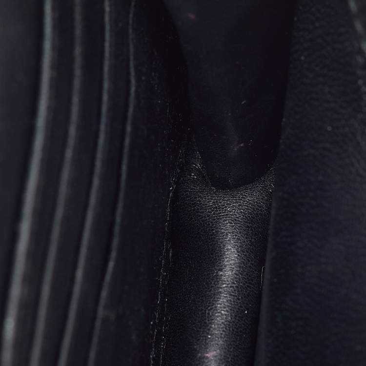 Pre Owned Balenciaga Black Leather BB Wallet on Chain