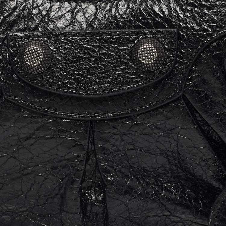 Pre Owned Balenciaga Black Leather XS Le Cagole Shoulder Bag