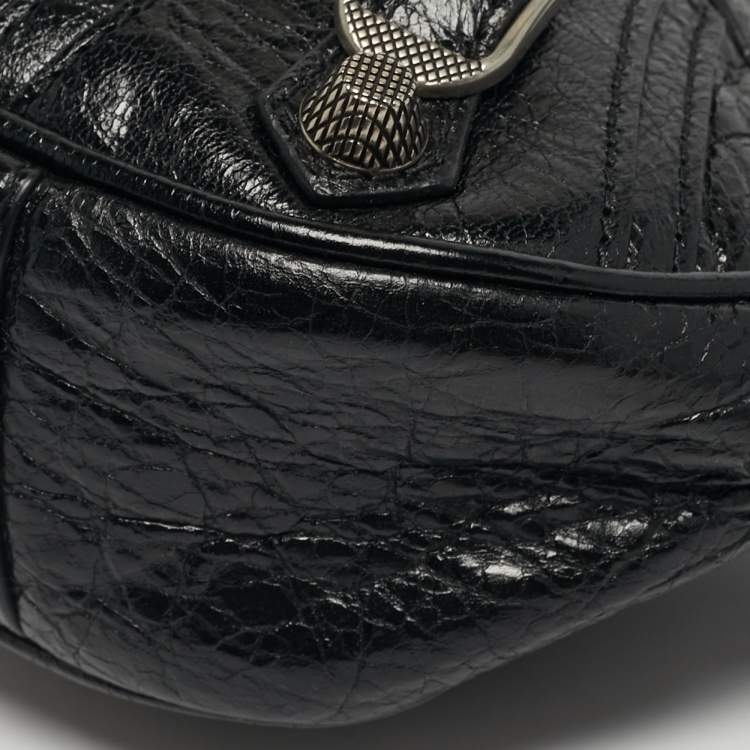 Pre Owned Balenciaga Black Leather XS Le Cagole Shoulder Bag