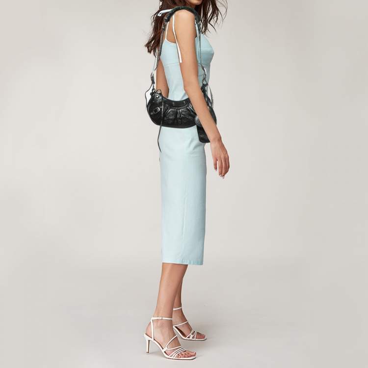 Pre Owned Balenciaga Black Leather XS Le Cagole Shoulder Bag