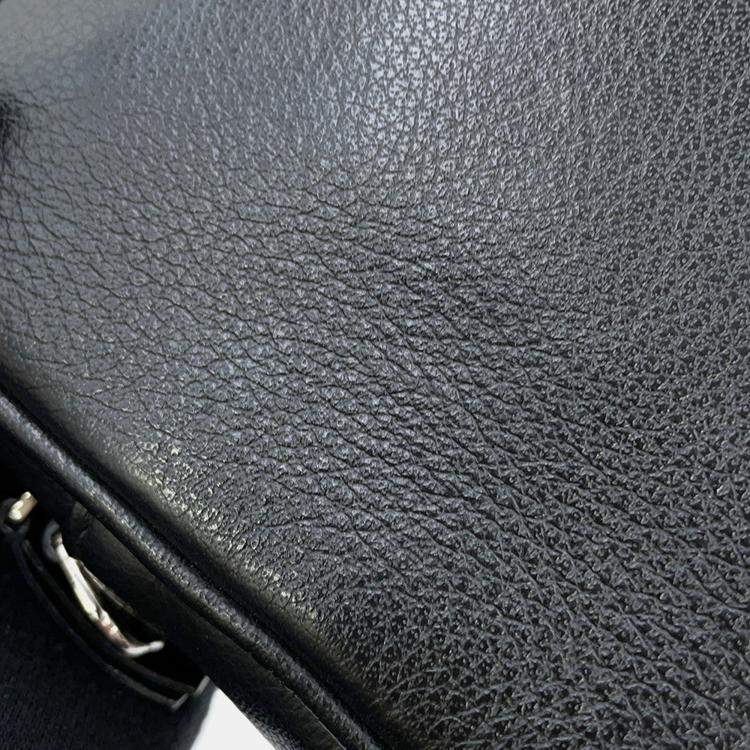 Pre Owned Balenciaga Everyday Cross Body Bag Black Leather