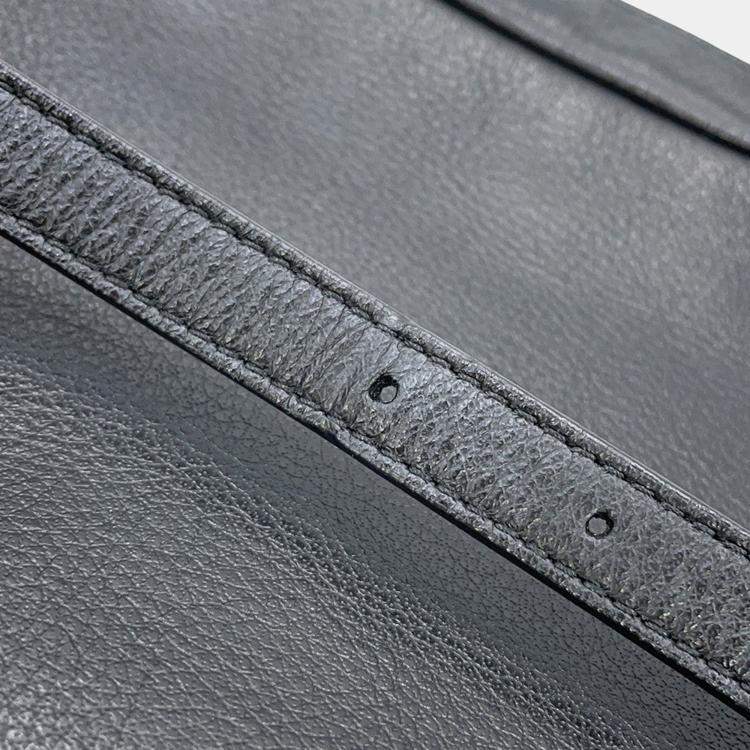 Pre Owned Balenciaga Everyday Cross Body Bag Black Leather