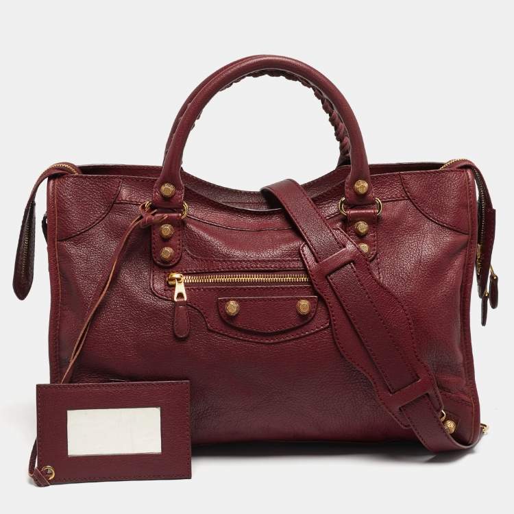 Pre Owned Balenciaga GH Classic City Red Leather Bag