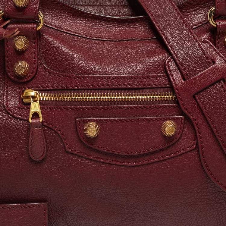 Pre Owned Balenciaga GH Classic City Red Leather Bag