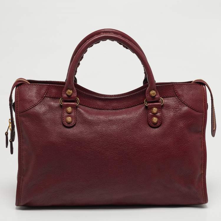 Pre Owned Balenciaga GH Classic City Red Leather Bag