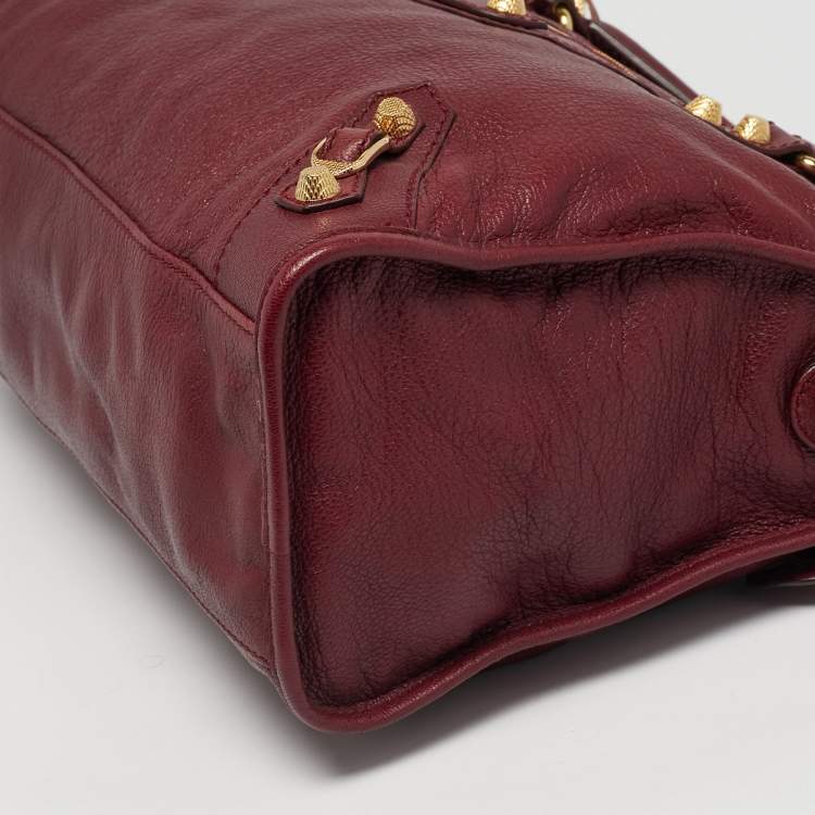 Pre Owned Balenciaga GH Classic City Red Leather Bag