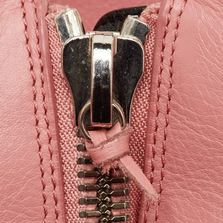 Pre Owned Balenciaga Papier A4 Pink Leather Tote