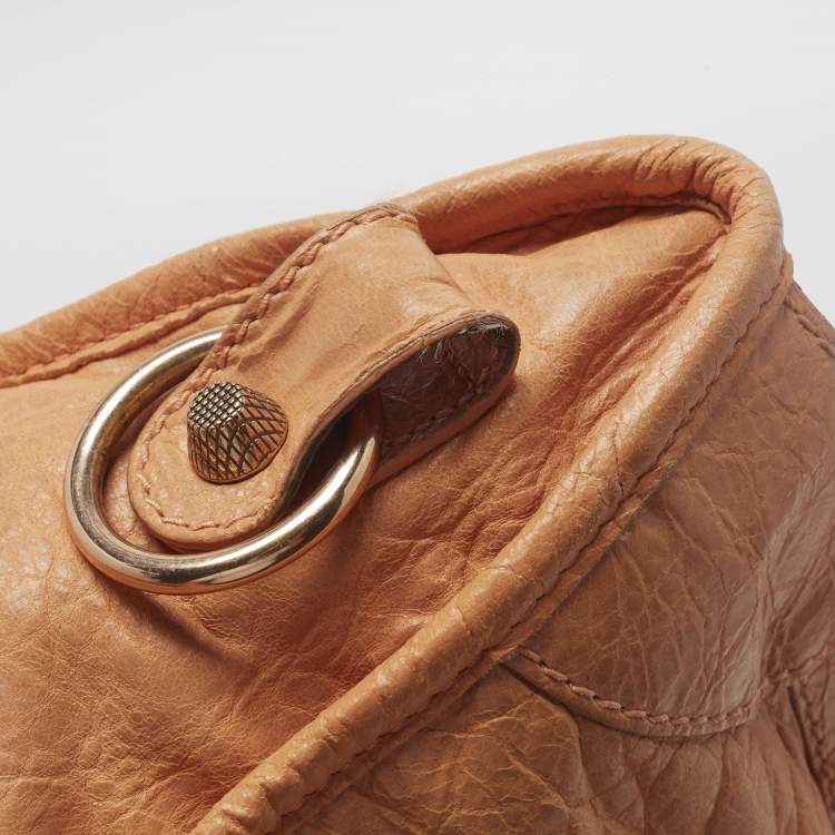 Pre Owned Balenciaga RGH Classic City Orange Leather Bag