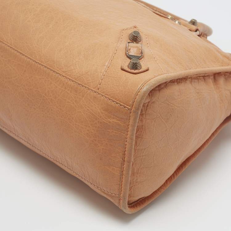 Pre Owned Balenciaga RGH Classic City Orange Leather Bag