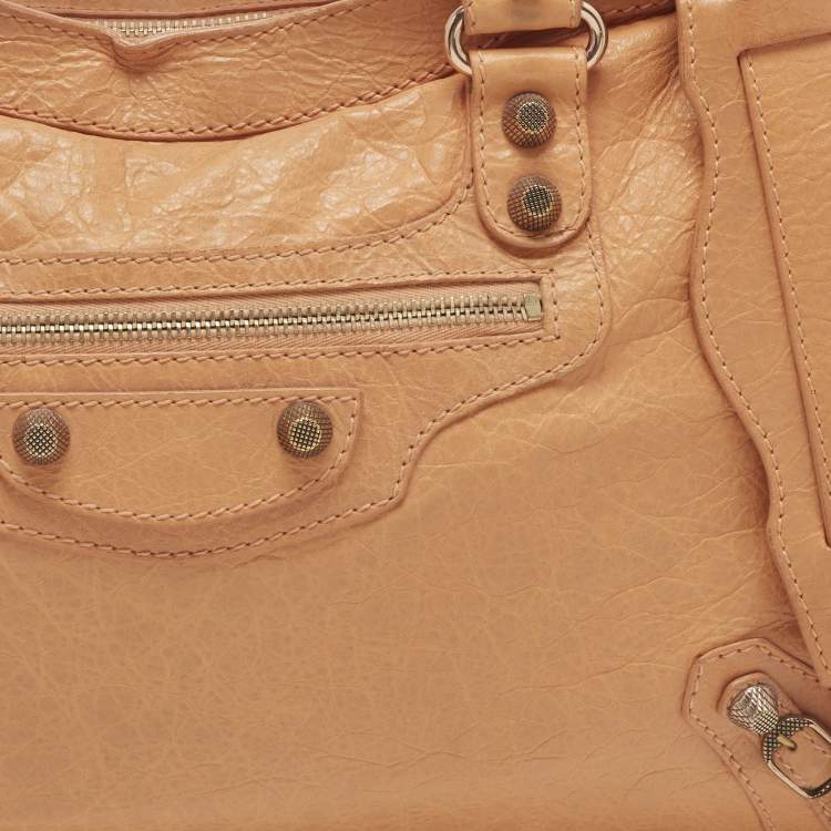 Pre Owned Balenciaga RGH Classic City Orange Leather Bag