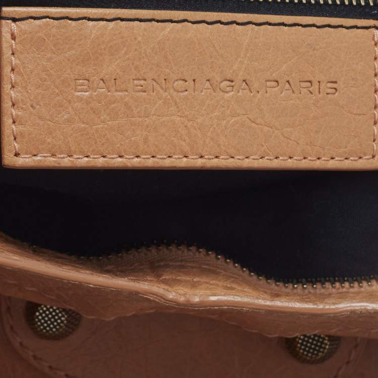 Pre Owned Balenciaga RGH Classic City Orange Leather Bag