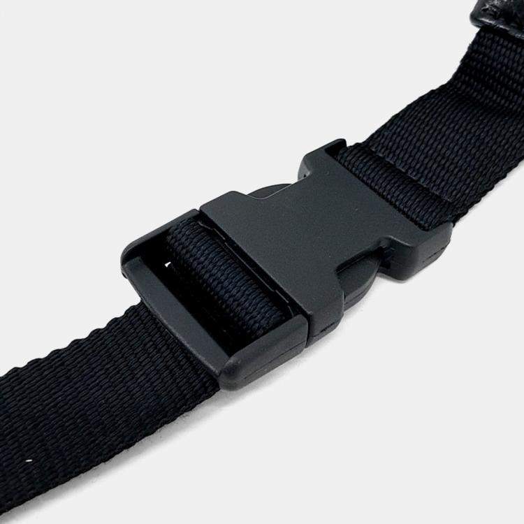 مملوكة مسبقًا Balenciaga Black Leather logo belt bag