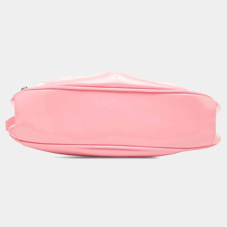 Pre Owned Balenciaga Pink Patent Motocross Le Cagole XS