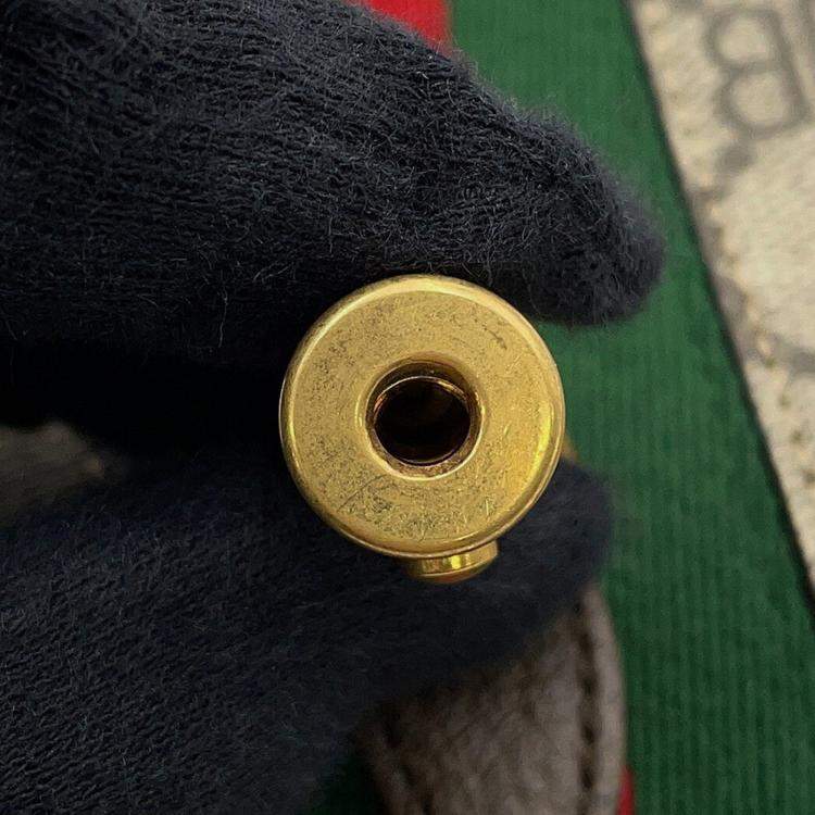 Pre Owned Balenciaga Gucci X Balenciaga The Hacker Project Jackie1961 Shoulder Bag Beige/Brown Pvc Leather Size Mini