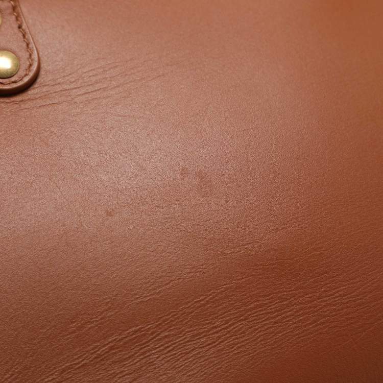 Pre Owned حقيبة يد بالنسياجا نيو كلاسيك سيتي صغيرة جلد بني