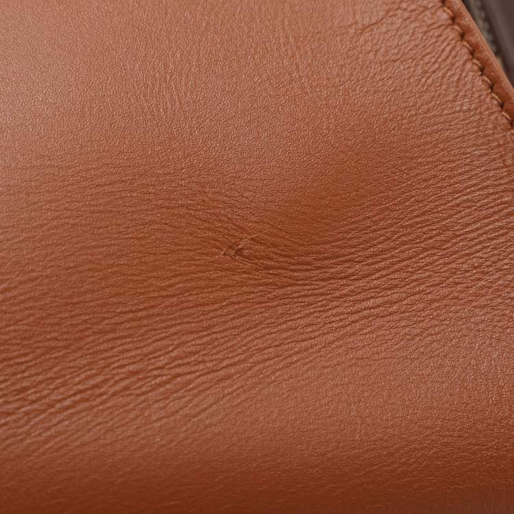 Pre Owned حقيبة يد بالنسياجا نيو كلاسيك سيتي صغيرة جلد بني