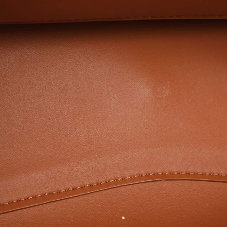 Pre Owned حقيبة يد بالنسياجا نيو كلاسيك سيتي صغيرة جلد بني