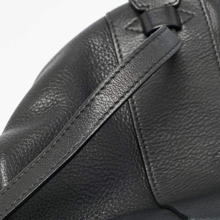 Pre Owned حقيبة يد علوية بالنسياقا سيليندر جلد أسود