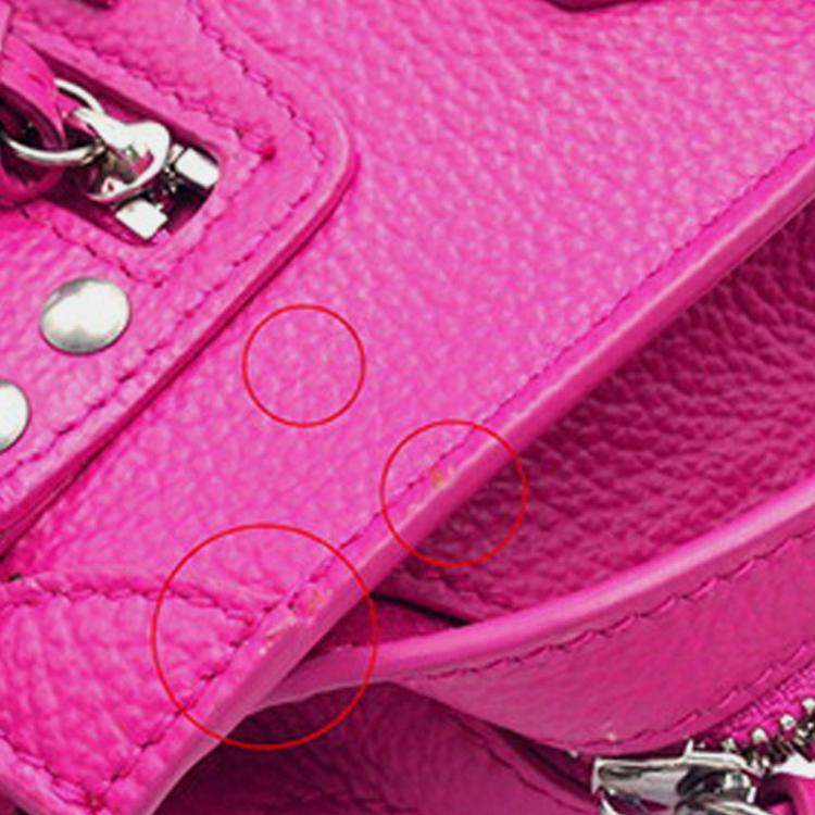 Pre Owned Balenciaga Pink Nano Grained Calfskin Neo Classic City Satchel