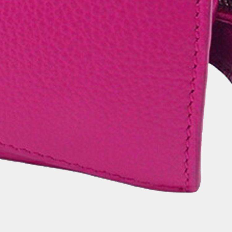 Pre Owned Balenciaga Pink Nano Grained Calfskin Neo Classic City Satchel