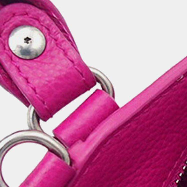 Pre Owned Balenciaga Pink Nano Grained Calfskin Neo Classic City Satchel