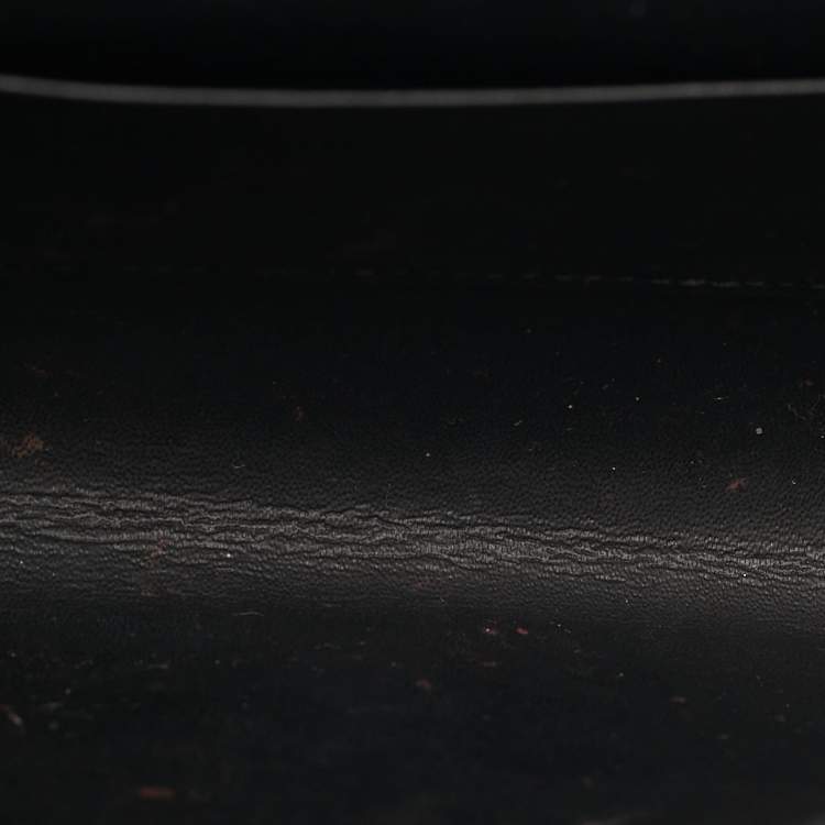 Pre Owned Balenciaga Flap Black Leather Crossbody Bag