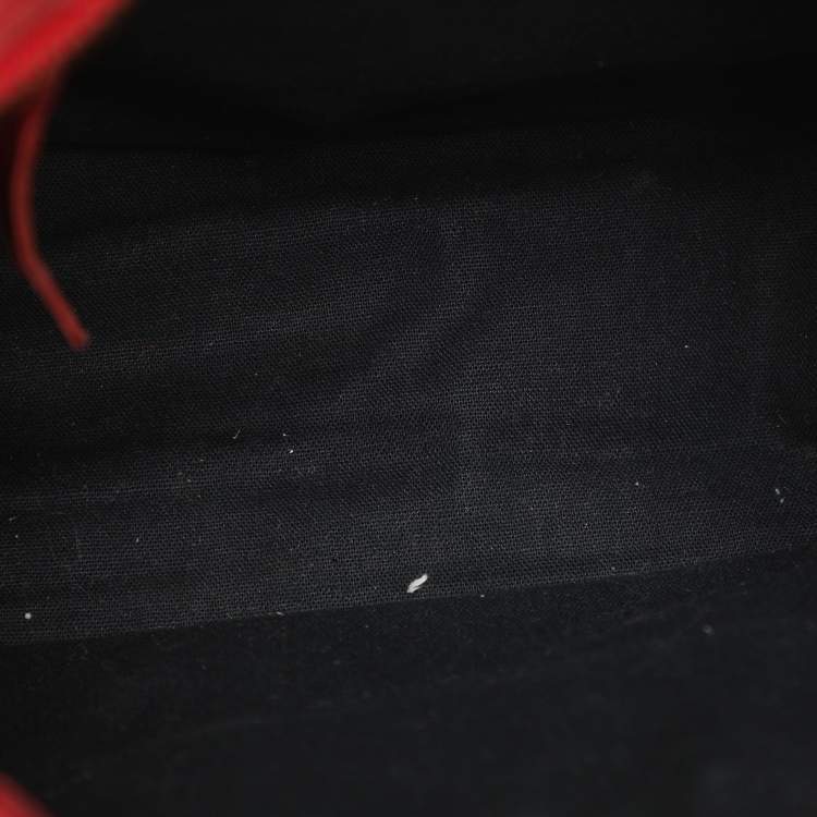 Pre Owned Balenciaga Motorcycle City Mini Giant 12 Hardware Red Leather Tote