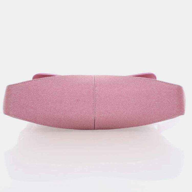 Pre Owned Balenciaga XX Pink Fabric Glitter  Flap