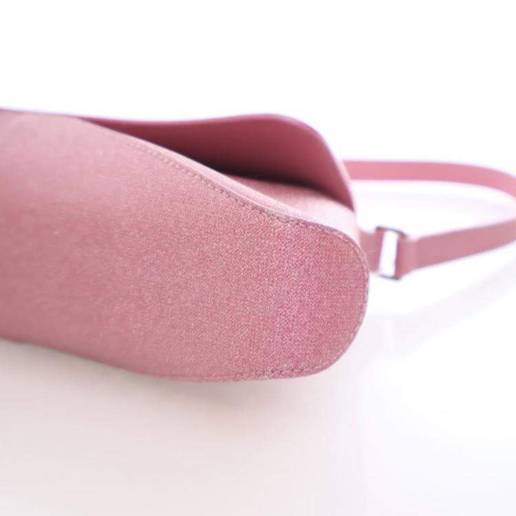 Pre Owned Balenciaga XX Pink Fabric Glitter  Flap