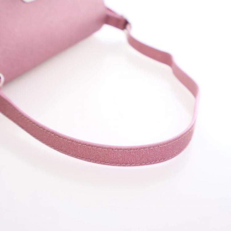 Pre Owned Balenciaga XX Pink Fabric Glitter  Flap