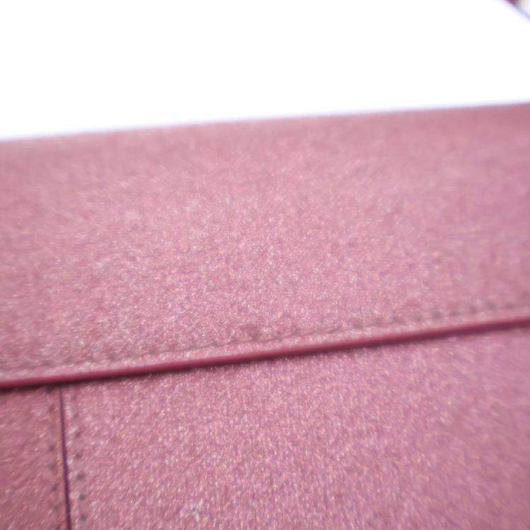 Pre Owned Balenciaga XX Pink Fabric Glitter  Flap