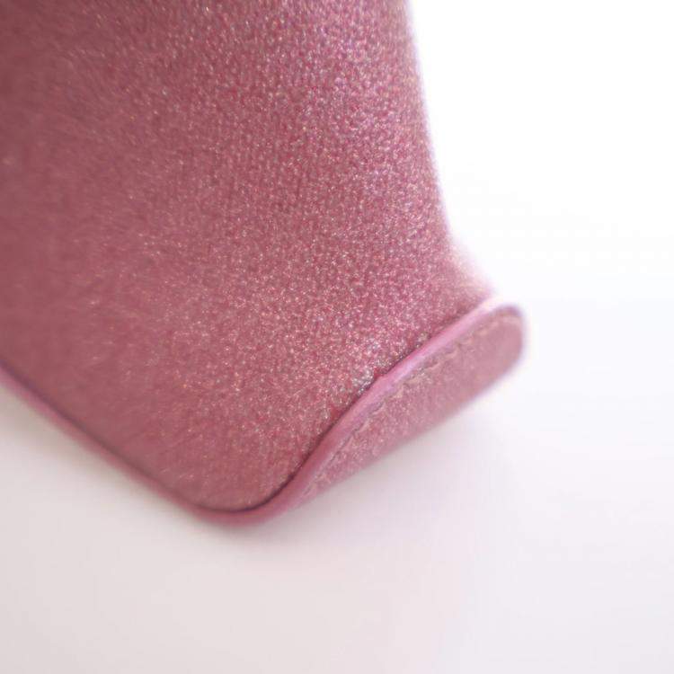 Pre Owned Balenciaga XX Pink Fabric Glitter  Flap