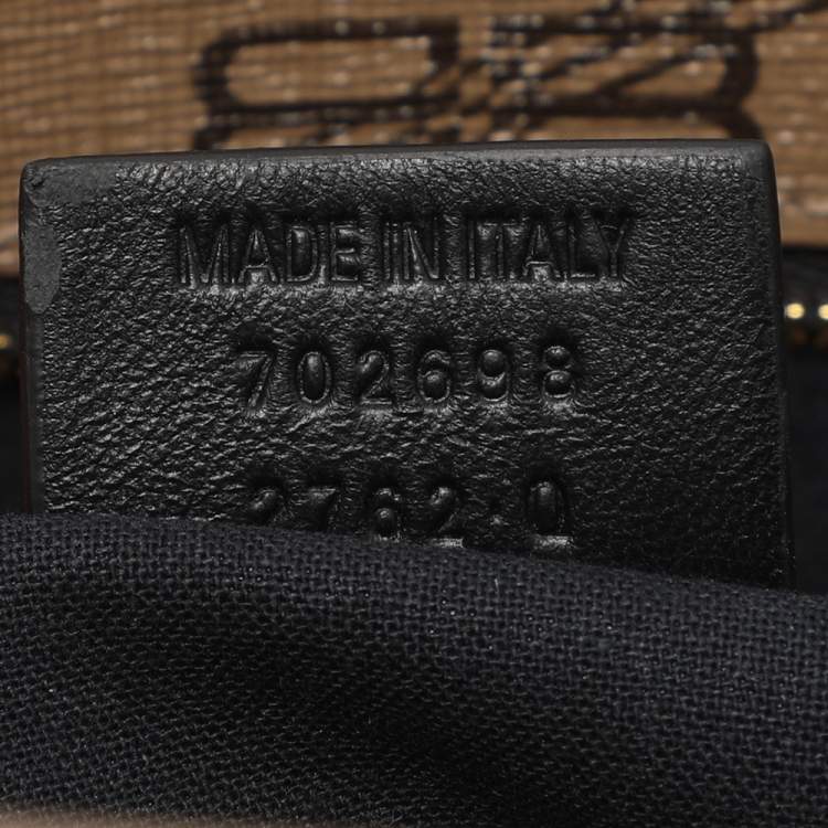 Pre Owned حقيبة بالنسياغا توت كانفاس مغلفة بنقش بني/بيج متوسط