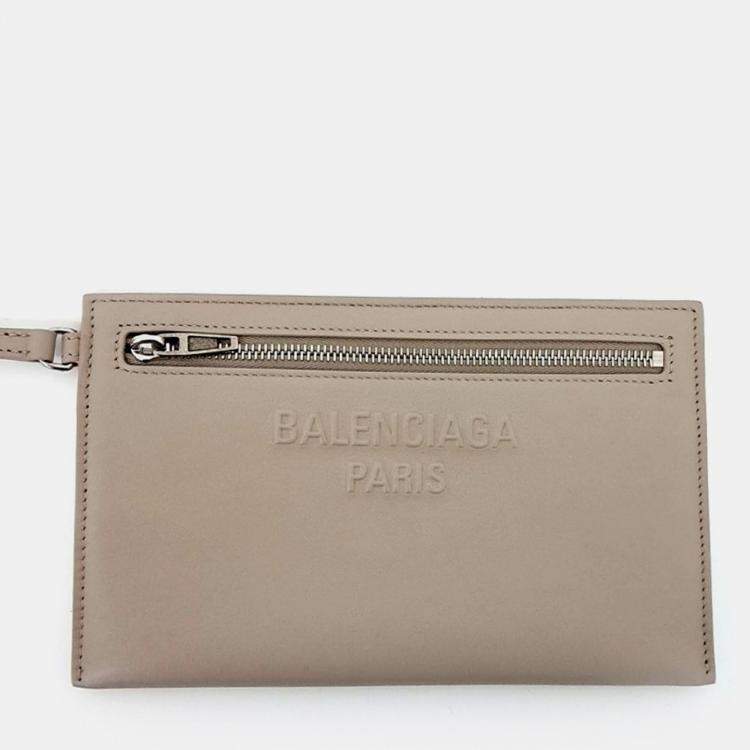 Pre Owned Balenciaga Beige Leather Mary-Kate Medium Tote Bag