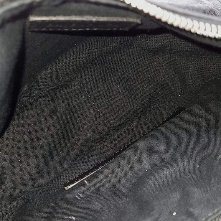 Pre Owned Balenciaga Black Leather Piercing Le Cargo Bag XS