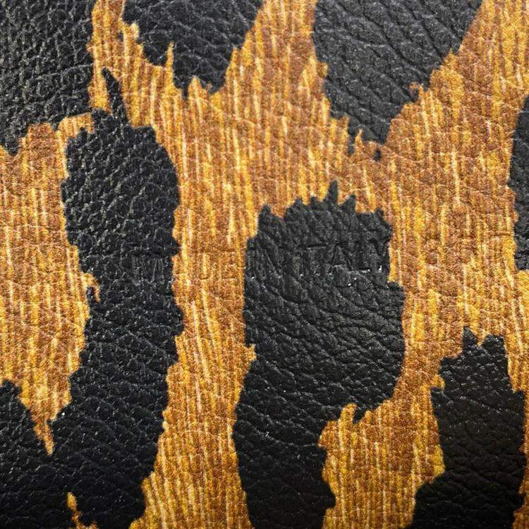 Pre Owned Balenciaga Paper Leopard Pattern Brown Leather Size Mini