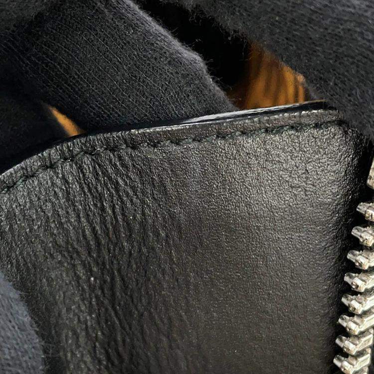 Pre Owned Balenciaga Paper Leopard Pattern Brown Leather Size Mini